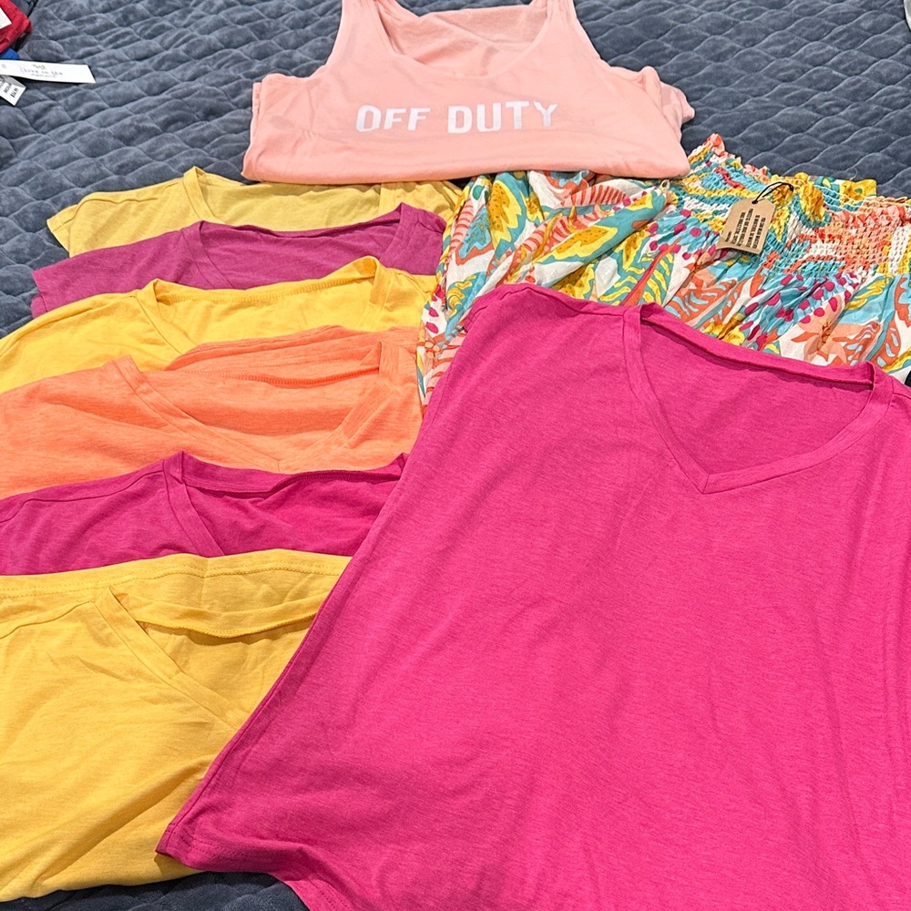 Lot 9 Summer Pieces Bright Stretchy Soft